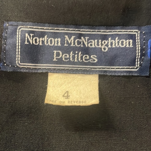 Vintage Norton McNaughton short sleeve blazer jacket top shoulder pads size 4 P - Picture 12 of 13